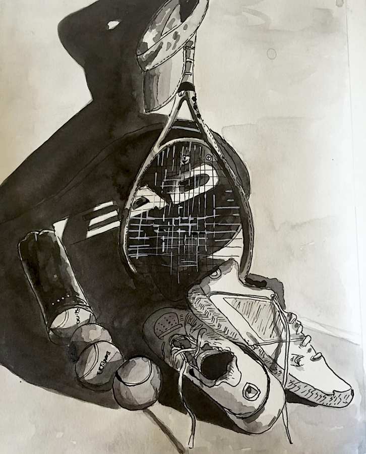 Tennis, ink