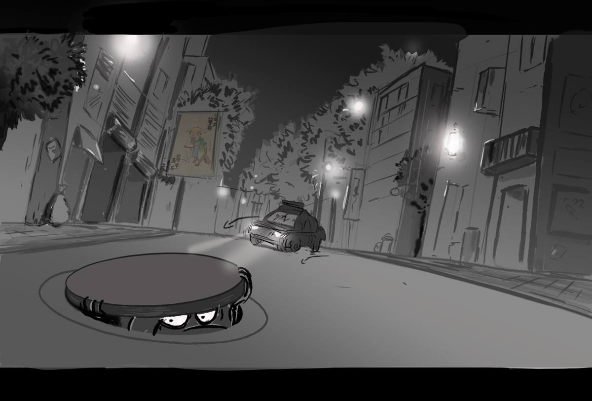 Yokai — night street board