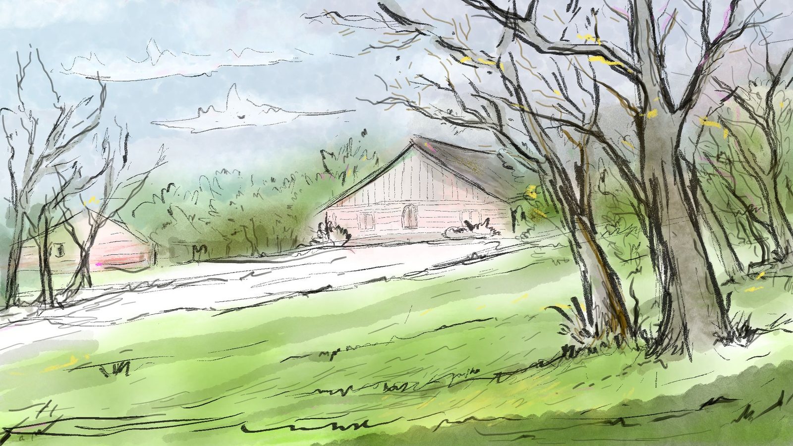 Farmhouse — TVPaint background